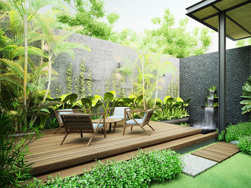 Thiết kế thi công tiểu cảnh quan sân vườn tại Hà Tĩnh